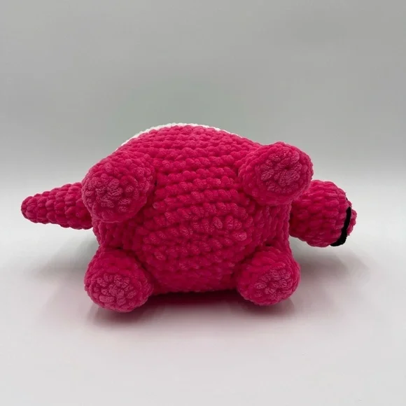 Melonosaurus Amigurumi Handmade Plush Dinosaur Colorful Soft - Picture 5 of 11
